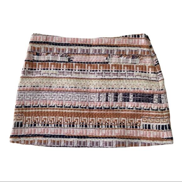 Masscob Pink Multicolored Tweed Mini Skirt Women's Size 38 - Picture 1 of 8